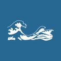 Vinyl Wall Art Decal - Kanagawa Wave - 22" x 50.5" - Trendy Cute Relaxing Ocean Design Stickers For Kids Room Playroom Bedroom Classroom Living Room Office Coffee Shop Decor 1