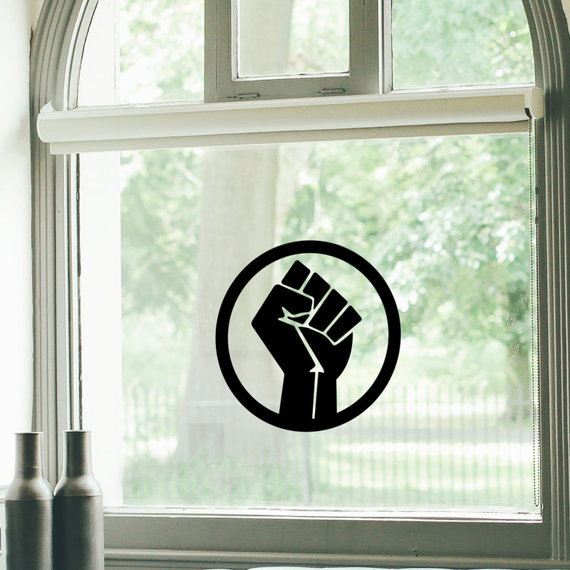 Vinyl Wall Art Decal - Fist Circle - 17" x 17" - Empowerment Motivational Inspirational Quotes Vinyl Wall Art Decor Equality Strength Power Human Civil Rights 2
