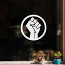 Vinyl Wall Art Decal - Fist Circle - 17" x 17" - Empowerment Motivational Inspirational Quotes Vinyl Wall Art Decor Equality Strength Power Human Civil Rights 2