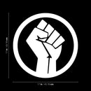 Vinyl Wall Art Decal - Fist Circle - 17" x 17" - Empowerment Motivational Inspirational Quotes Vinyl Wall Art Decor Equality Strength Power Human Civil Rights 4