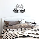 Vinyl Wall Art Decal - It Pays To Be Different - 22" x 28.5" - Trendy Good Vibes Motivational Optimistic Quote Sticker For Bedroom Kids Room Living Room Playroom Office Classroom Decor 3