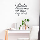 Vinyl Wall Art Decal - Saltwater Running Through My Veins - 21" x 25" - Modern Cute Optimistic Good Vibes Quote Sticker For Home Bedroom Living Room Playroom Office Coffee Shop Decor 2