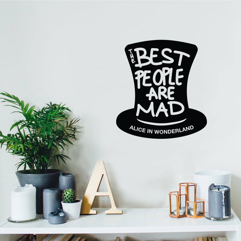 Vinyl Wall Art Decal - The Best People Are Mad - Modern Inspirational Positive Quote Sticker Star Icons For Home Bedroom Living Room Home Office Store Decor 2