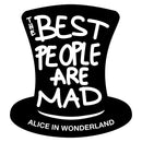 Vinyl Wall Art Decal - The Best People Are Mad - 24" x 22" - Modern Inspirational Positive Quote Sticker Star Icons For Home Bedroom Living Room Home Office Store Decor 1