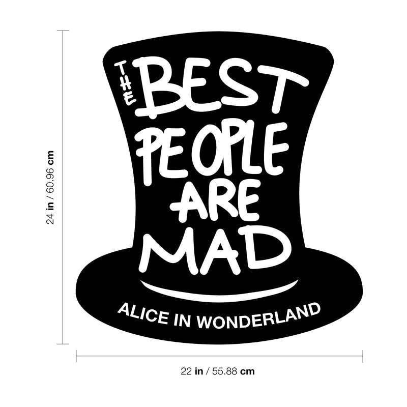 Vinyl Wall Art Decal - The Best People Are Mad - 24" x 22" - Modern Inspirational Positive Quote Sticker Star Icons For Home Bedroom Living Room Home Office Store Decor 4