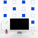 Set Of 12 Vinyl Wall Art Decal - Square Patterns - 4. Each - Minimal Adhesive Sticker Modern Geometric Design For Home Work Office Bedroom Living Room Store Decor 3