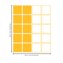 Set Of 12 Vinyl Wall Art Decal - Square Patterns - 4.3" x 4.3" Each - Minimal Adhesive Sticker Modern Geometric Design For Home Work Office Bedroom Living Room Store Decor 4