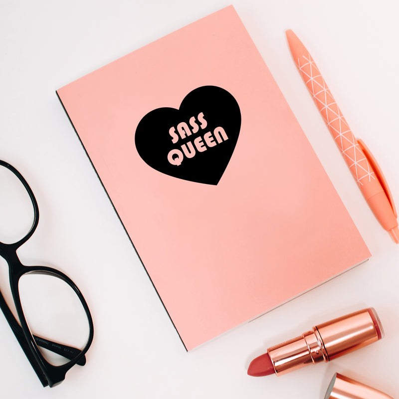 Vinyl Wall Art Decal - Sass Queen - 3.5" x 4" - Cute Trendy Inspirational Positive Girly Quote Sticker For Woman Girls Bedroom Closet Living Room Office Coffee Shop Feminine Decor 3