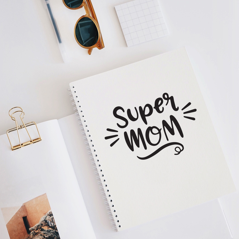 Vinyl Wall Art Decal - Super Mom - - Witty Cute Mother Family Quotes For Indoor Home Bedroom Living Room Apartment Kitchen Laundry Playroom Nursery Decoration 2