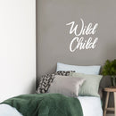 Vinyl Wall Art Decal - Wild Child - 24" x 23" - Modern Cute Motivational Quote Sticker For Home Teen Bedroom Kids Room Living Room Playroom Store Decor 2