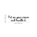 Vinyl Wall Art Decal - Put On Your Crown And Handle It - 6.5" x 25" - Cute Trendy Inspirational Positive Quote Sticker For Girls Room Closet Playroom Living Room Office Yoga Ballet Feminine Decor 4