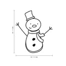 Vinyl Wall Art Decal - Little Snowman- 7" x 6" - Modern Minimal Christmas Quote Sticker For Holiday Season Work Office School Notebook Laptop Book Window Classroom Lines Decor 4