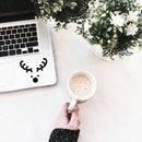 Vinyl Wall Art Decal - Little Reindeer Face - 3.- Modern Minimal Christmas Quote Sticker For Holiday Season Work Office School Notebook Laptop Book Window Classroom Decor 2