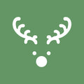 Vinyl Wall Art Decal - Little Reindeer Face - 3.4" x 4" - Modern Minimal Christmas Quote Sticker For Holiday Season Work Office School Notebook Laptop Book Window Classroom Lines Decor 1