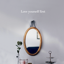 Vinyl Wall Art Decal - Love Yourself First - 2" x 15" - Motivational Cute Optimistic Self Esteem Mind Change Quote Sticker For Bedroom Living Room Closet Kid Room Playroom Gym Fitness Decor 2