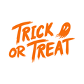 Vinyl Wall Art Decal - Trick Or Treat Ghost - 17" x 27" - Trendy Funny Scary Halloween Cute Ghost Design Sticker For Teens Bedroom Living Room Office School Classroom Store Door Window Spooky Decor 1