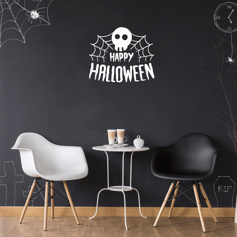 Vinyl Wall Art Decal - Trick Or Treat - 17" x 23" - Trendy Funny Scary Halloween Quote Sticker For Teens Bedroom Living Room Office School Classroom Store Door Window Coffee Shop Spooky Decor 2