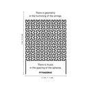 Vinyl Wall Art Decal - There Is Geometry In The Humming Of The Strings - - Modern Pythagoras Of Samos Quote For Home Living Room Bedroom Apartment Office Business Workplace Decor 4