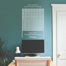 Vinyl Wall Art Decal - There Is Geometry In The Humming Of The Strings - 34" x 22.5" - Trendy Inspirational Math Quote Sticker For Home Kids Room Bedroom Playroom School Classroom Office Decor 3