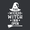 Vinyl Wall Art Decal - The Wicked Witch Inn Open - 17" x 22" - Trendy Funny Halloween Pumpkin Shape Quote Sticker For Entryway Dining Room Kitchen Restaurant Coffee Shop Store Window Spooky Decor 1