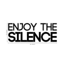 Vinyl Wall Art Decal - Enjoy The Silence - 10" x 26" - Trendy Inspirational Spiritual Positive Quote Sticker For Bedroom Living Room Office Classroom Store Decor 4