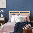 Vinyl Wall Art Decal - Live Your Dream - 6" x 25" - Trendy Inspirational Cute Positive Cursive Quote Sticker For Home Bedroom Closet Living Room Office Coffee Shop Classroom School Decor 3