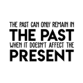 Vinyl Wall Art Decal - The Past Can Only Remain In The Past - Motivational Positive Good Vibes Quote Sticker For Bedroom Closet Living Room Office School Classroom Decor 1