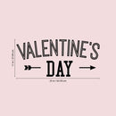 Vinyl Wall Art Decal - Valentine’s Day - 11" x 25" - Trendy Cute Artistic Design Love For Home Storefront Coffee Shop Couples Valentine's Day Decor Sticker 4