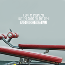 Vinyl Wall Art Decal - I Got 99 Problems But I'm Going To The Gym  - 10" x 30" - Sarcastic Positive Fitness Healthy Lifestyle Quote Sticker For Gym Crossfit Fitness Yoga Ballet Office Work Decor 3