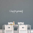 Vinyl Wall Art Decal - Clap For Yourself - 6" x 25" - Modern Inspirational Minimal Self Esteem Quote Sticker For Home Bedroom Closet Living Room Work Office Apartment Decor 2