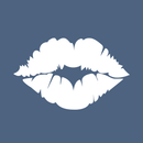 Vinyl Wall Art Decal - Kiss Lips - 23" x 37" - Trendy Modern Cute Sexy Girly Design Shape Sticker For Bedroom Closet Living Room Office Coffee Shop Store Decor 1