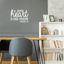 Vinyl Wall Art Decal - A Joyful Heart Is Good Medicine - 16" x 22" - Modern Inspirational Positive Quote Sticker For Home Office Bedroom Living Room Kids Room Classroom Decor 3