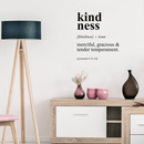 Vinyl Wall Art Decal - Kindness: Merciful; Gracious & Tender Temperament - Jeremiah 9:23 - - Inspirational Religious Bible Verse Quote Sticker For Bedroom Living Room Kids Room Decor 3