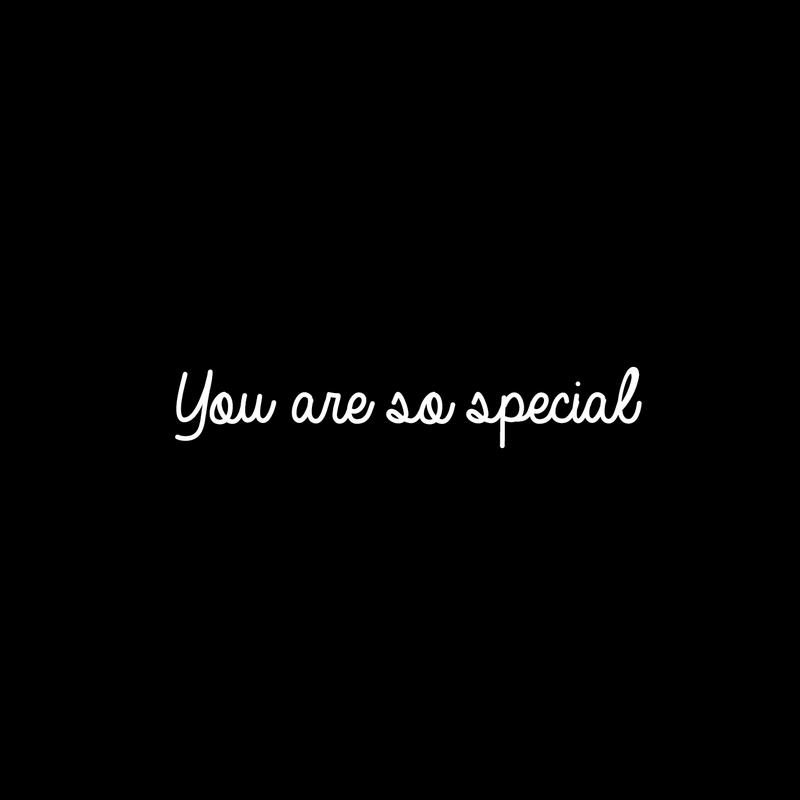 Vinyl Wall Art Decal - You Are So Special - 4. Motivational Cute Optimistic Self Esteem Quote Sticker For Bedroom Living Room Closet Kids Room Playroom School Classroom Office Decor 2