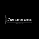 Vinyl Wall Art Decal - Love Is Never Wrong - 4.5" x 30" - Motivational Trendy Cute Life Quote Sticker For Bedroom Living Room Closet Coffee Shop Valentine's Day Decor 4