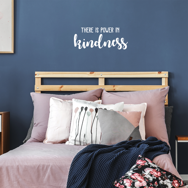 Vinyl Wall Art Decal - There is Power in Kindness - - Trendy Motivational Good Vibes Cute Quote Sticker For Home Bedroom Kids Room Playroom Living Room Office School Classroom Decor 5