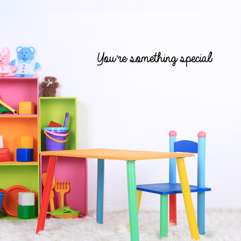 Vinyl Wall Art Decal - You're Something Special - Trendy Motivational Good Vibes Cute Quote Sticker For Home Bedroom Kids Room Playroom Nursery Daycare School Classroom Decor 2