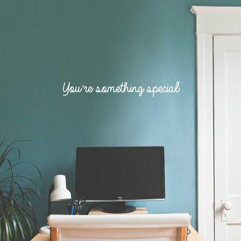 Vinyl Wall Art Decal - You're Something Special - 4" x 30" - Trendy Motivational Good Vibes Cute Quote Sticker For Home Bedroom Kids Room Playroom Nursery Daycare School Classroom Decor 2