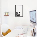 Vinyl Wall Art Decal - Be A Poem - Modern Motivational Cute Self Esteem Sticker Quote For Bedroom Kids Room Living Room Playroom School Classroom Office Decor 3