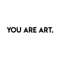 Vinyl Wall Art Decal - You Are Art - 3" x 25" - Motivational Cute Optimistic Self Esteem Quote Sticker For Bedroom Closet Living Room Playroom School Daycare Coffee Shop Decor 1