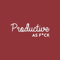 Vinyl Wall Art Decal -  Productive As F*ck - 10" x 29" - Sarcastic Optimistic Funny Adult Joke Quote Sticker For Office Work Business Store Coffee Shop Home Bedroom Living Room Decor 1