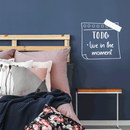 Vinyl Wall Art Decal - To Do: Live In The Moment - 17" x 17" - Trendy Motivational Good Vibes Cute Quote Sticker For Home Bedroom Kids Room Playroom Nursery Daycare School Classroom Decor 3