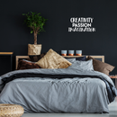 Vinyl Wall Art Decal - Creativity Passion Imagination - 11.5" x 22" - Trendy Inspirational Optimism Quote Sticker For Home Bedroom Kids Room School Classroom Work Office Decor 2