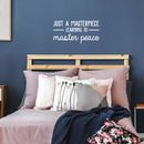 Vinyl Wall Art Decal - Just A Masterpiece Learning To Master Peace - 15" x 30" - Inspirational Positive Self Esteem Quote Sticker For Home Bedroom Closet Living Room Kids Room Playroom Office Decor 3