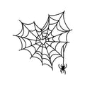 Vinyl Wall Art Decal - Spiderweb Heart - 23. Halloween Party Seasonal Design Sticker For Home Living Room Entryway Work Office Coffee Shop Store Window Spooky Decor 1