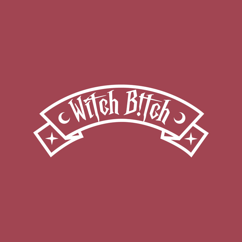 Vinyl Wall Art Decal - Witch Bitch - 15" x 25" - Trendy Cute Funny Halloween Season Quote Sticker For Notebooks Laptop Luggage Thermos Coffee Mug Windows Mirror Spooky Decor 1