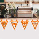 Vinyl Wall Art Decal - Halloween Flags Set - 22" x 38" - Halloween Party Seasonal Flag Shapes Sticker For Home Living Room Entryway Work Office Coffee Shop Store Window Spooky Decor 3