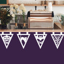 Vinyl Wall Art Decal - Halloween Flags Set - 22" x 38" - Halloween Party Seasonal Flag Shapes Sticker For Home Living Room Entryway Work Office Coffee Shop Store Window Spooky Decor 3