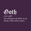 Vinyl Wall Art Decal - Goth - Trendy Spooky Cute Halloween Quote Sticker For Living Room Kids Room Playroom Office Coffee Shop Classroom Store Business Decor 5