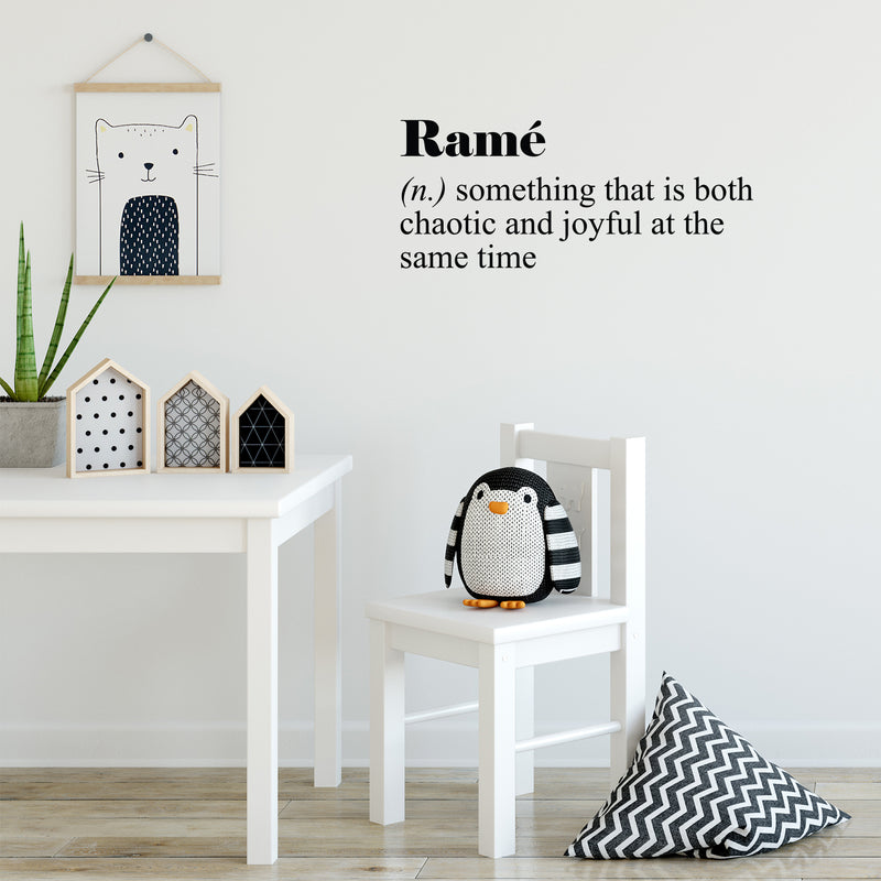 Vinyl Wall Art Decal - Rame. Something That Is Both Chaotic And Joyful At The Same Time - 10. Trendy Cute Inspirational Hard Work Quote Sticker For Playroom Classroom Office Gym Decor 2